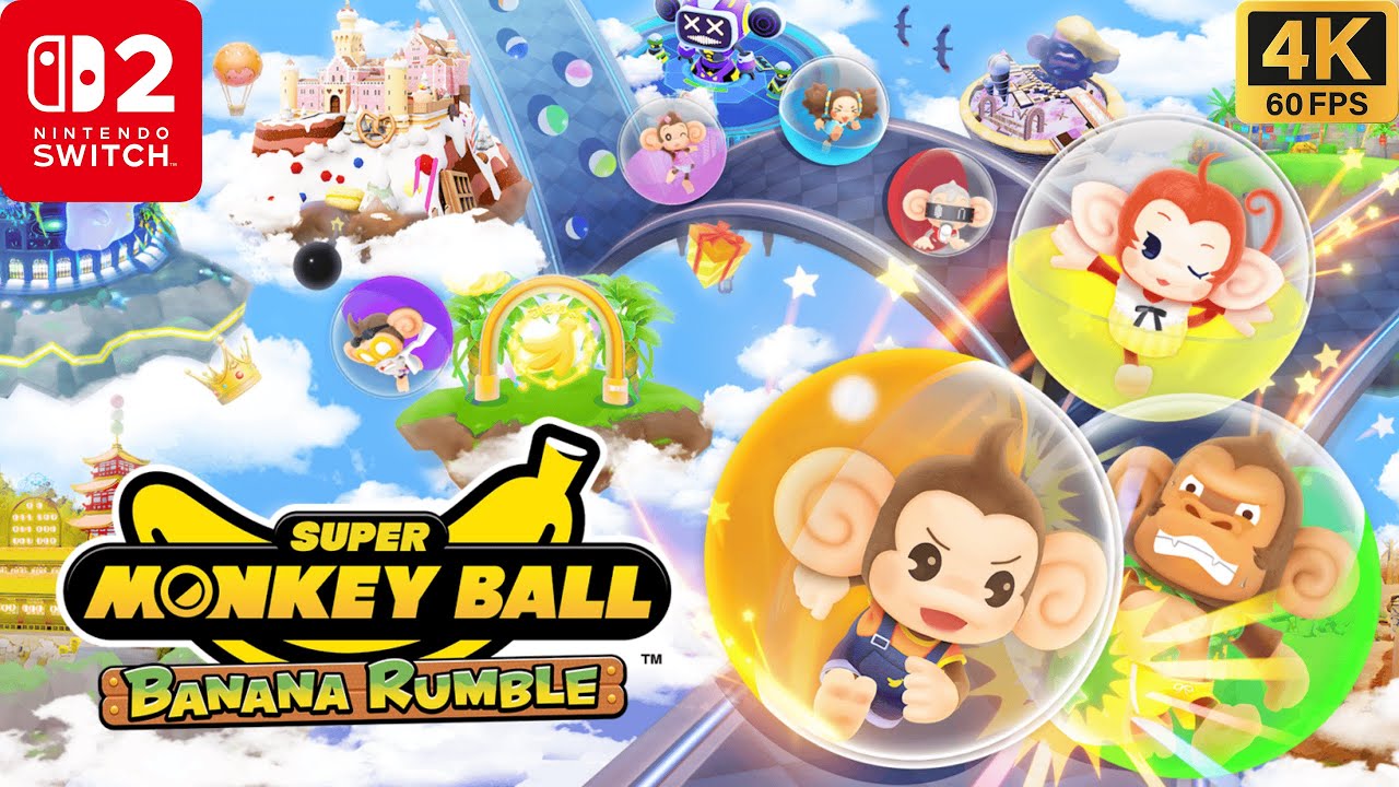 SUPER MONKEY BALL BANANA RUMBLE Gameplay on Nintendo Switch 2 - 4K Walkthrough (No Commentary)