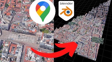 Google Maps in Blender - BLOSM Addon