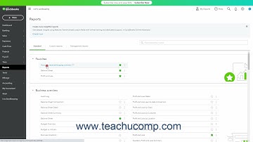 QuickBooks Online Tutorial Exporting Report and List Data to Excel Intuit Training