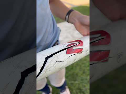 Broken Cat X 2 #baseball #basebroz #baseballlove #baseballlife #baseballbat #marucci #catx2 #broken