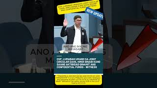3PM OVP, LUMABAG UMANOSA JOINT-CIRCULAR DAHIL HINDI SINABI KUNG SAAN GINAMIT ANG CONFIDENTIAL FUNDS