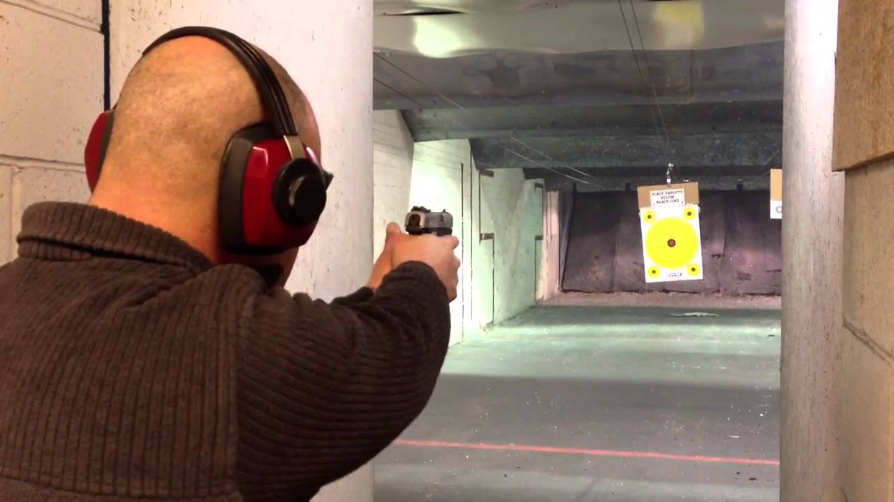 Ruger SR40c .40 caliber indoor range YouTube