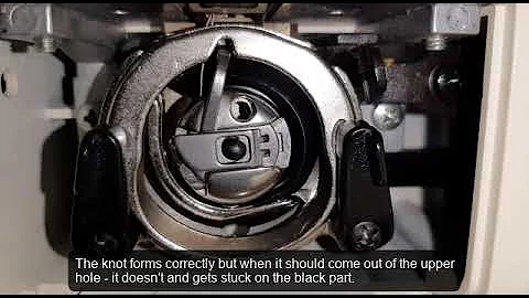 Upper thread getting stuck on bobbin issue