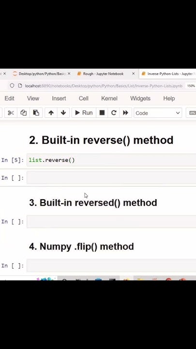 How to Reverse a list in Python using the Built-in Reversed Method ...