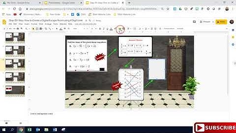 How to Create a Digital Escape Room using a Keypad in Google Slides