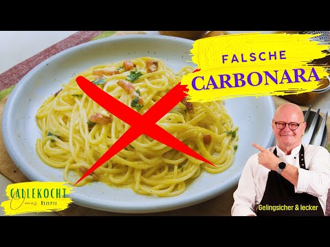 Spaghetti Carbonara falsch gekocht: Wo bleibt die "Pasta-Polizei" ???
