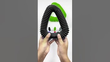 Very relaxing Mini Robot POP Tube sound🍏💚 #asmr #creative #diy #satisfying #poptubesound #robot