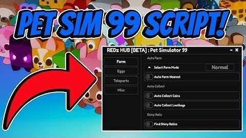 Pet Simulator 99🤑Script GUI😈Hack AUTOFARM, DUPE, INF COINS, AND MORE🤑🤑[PASTEBIN] !!
