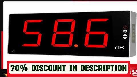 A must-have product! Sound Level Meter with Large LCD Screen Wall Mounted Digital Sound Level Mete
