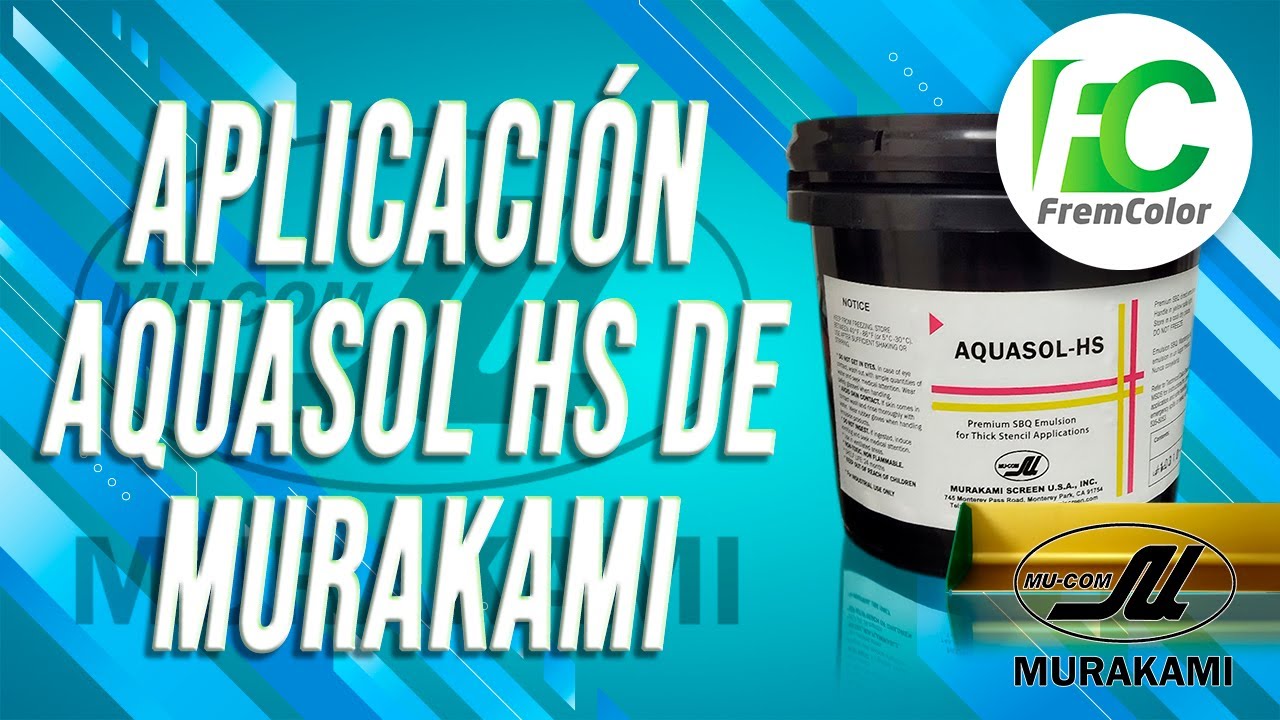 Aquasol Murakami Screen Printing Emulsion - Rittagraf