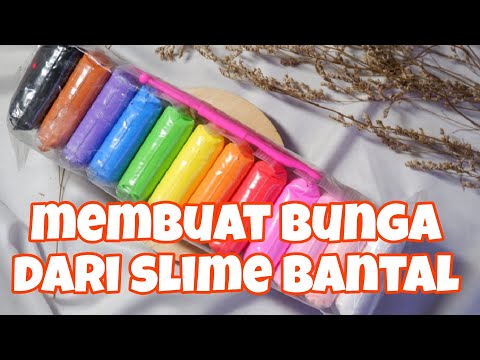MEMBUAT BUNGA WARNA WARNI DARI SLIME BANTAL