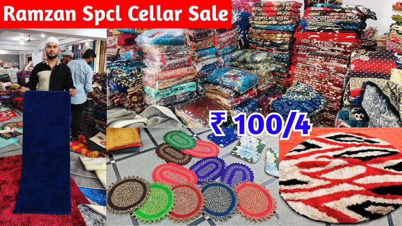 2026 Ramzan Mega 15 Days Cellar Sale 🔥₹100/4 Bedsheets, Blankets, Curtains, Door Mats Crapets
