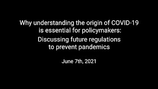Why understanding the origin of COVID-19 is essential for policymakers