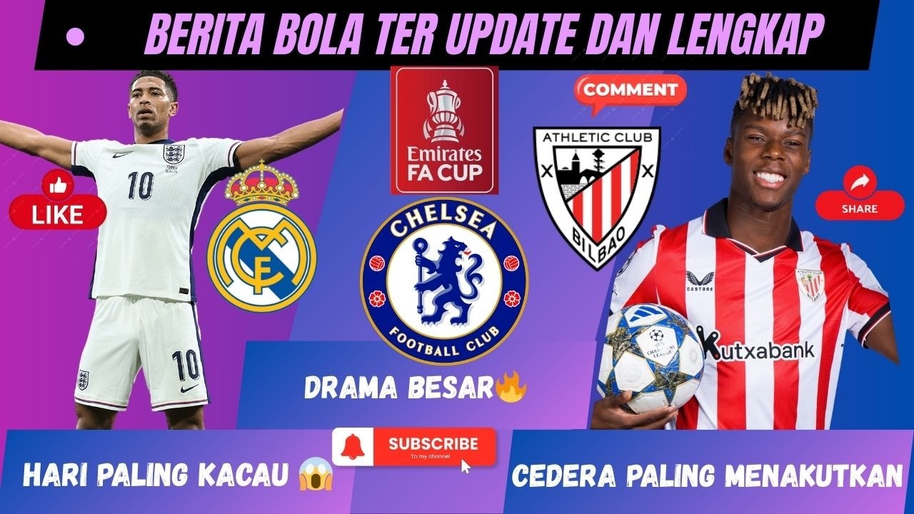 🚨GEMPAR! Bellingham Buka Suara, Undian Piala FA GILA, Nico Williams Terancam Piala Dunia 😱