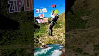 8yr old rides first ZIP LINE - it was epic!