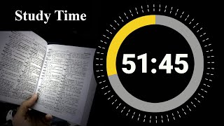 51 Minute 45 Second Timer Countdown 🔔 || Study Time || Deep Focus || Pomodoro Timer