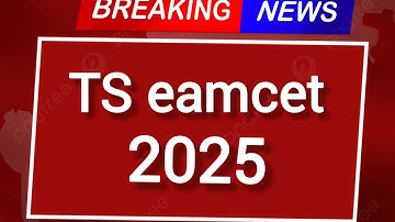 TS EAMCET EXAM DATE||BIPC AND MPC||#eamcet #2025