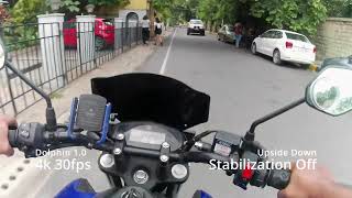 Motovlogging With Fitspark Dolphin 1.0 Action Cam On Yamaha Fzfi V3 4K 30Fps Raw Sample Footage