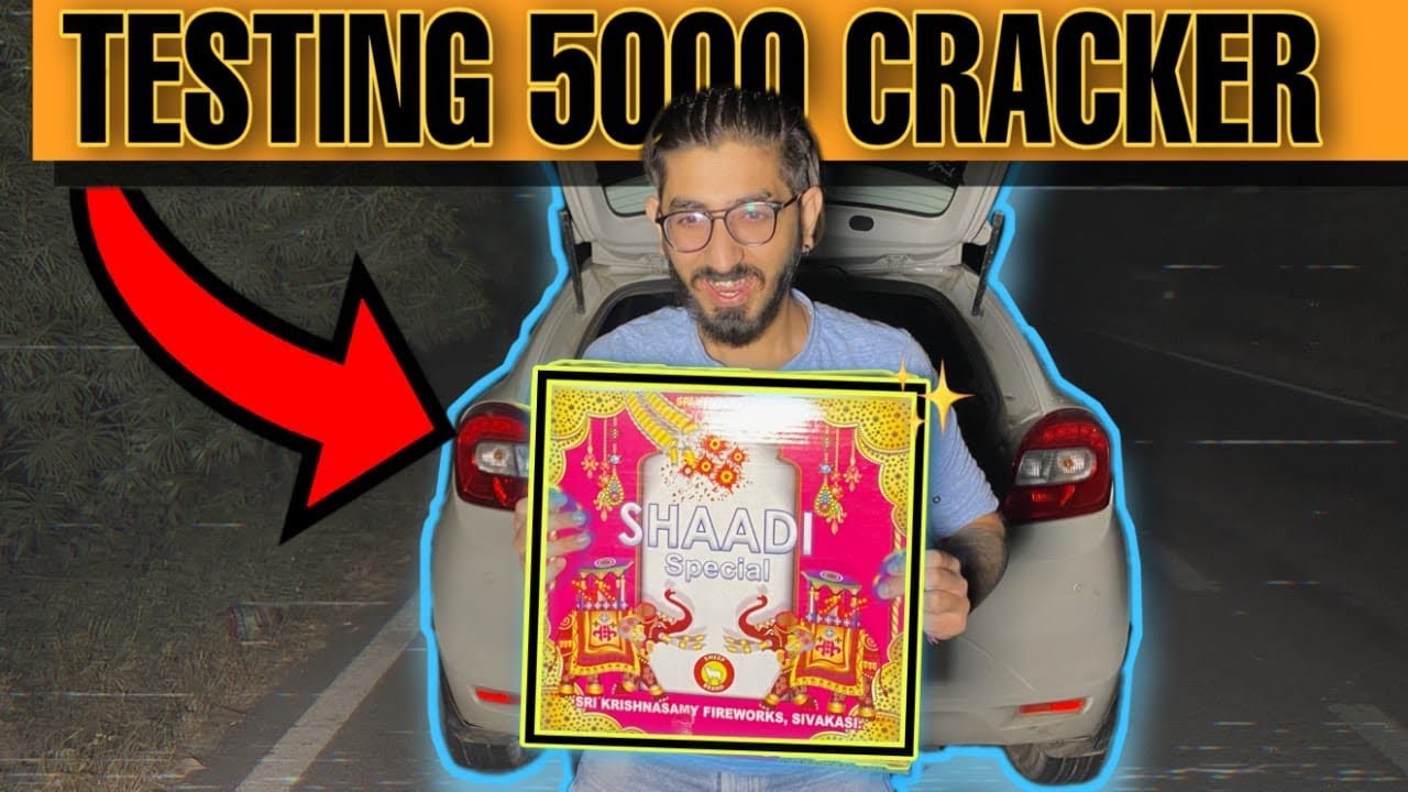 Testing 5000 Diwali Crackers Ladi at Midnight..😀 YouTube