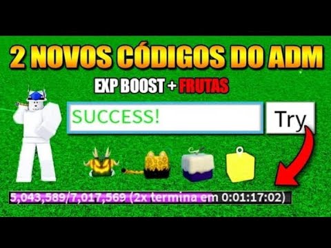 CORRE!!SAIU TODOS OS NOVOS CÓDIGOS DE DOBRO DE XP NO BLOX FRUITS RESET ...