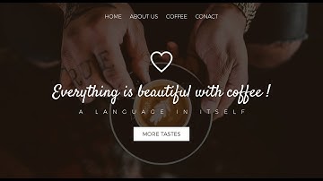 Web Design // Coffee Shop // Speed Art + Speed Code