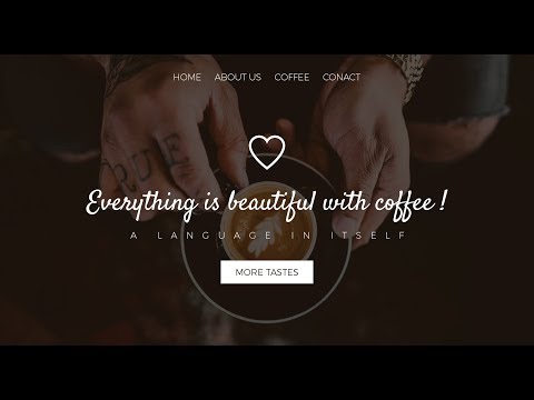 Web Design // Coffee Shop // Speed Art + Speed Code