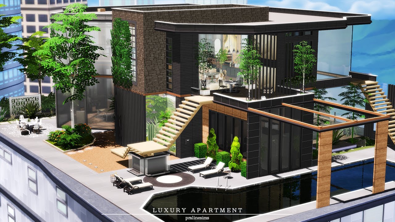 Luxury Apartment CC Links + Download Stop Motion The Sims 4 YouTube