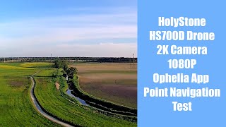 Holystone HS700D Custom Flight Path Ophelia App Testing w/ Onboard 2K Camera - Like & Subscribe screenshot 5