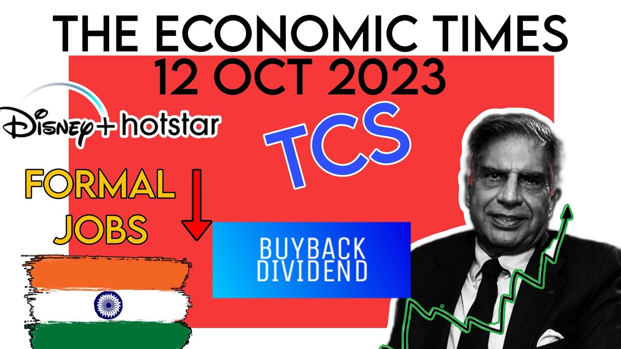 THE ECONOMIC TIMES DAILY NEWSPAPER ANALYSIS 12 OCT 2023.