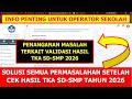 SOLUSI SEMUA PERMASALAHAN SETELAH CEK HASIL TKA SD SMP TAHUN 2026