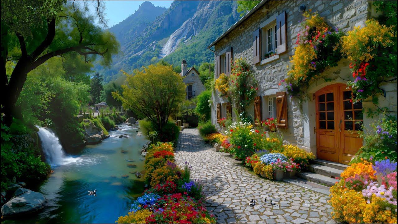 Stillness on the Streamside Porch, with Birds’ Chorus and Breezes Rustling Through Leaves