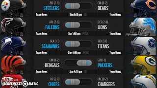NFL Pick Em 2017 Week 3