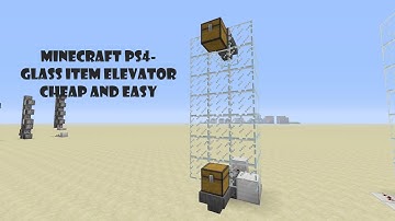 Minecraft PS4 - Glass Item Elevator, Cheap and Easy!