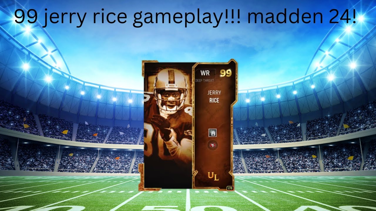 99 jerry rice gameplay madden 24