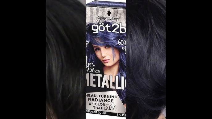 Schwarzkopf got2b Metallics Blue Charcoal Hair Color Review!! 