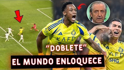 PRENSA MUNDIAL ENLOQUECE x DOBLETE de JHON DURAN, CRISTIANO CORRE ABRAZARLO y LO ACONSEJA 😱