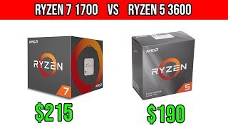 Ryzen 7 1700 vs Ryzen 5 3600 | 1080p ULTRA Settings