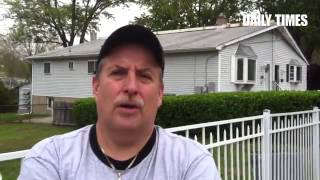 Tinicum resident Rick Powley talks about how airport expansion may affect the Lester section of town