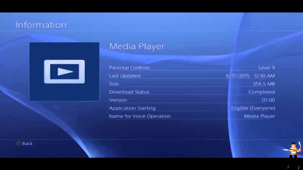 how to download media player on ps4