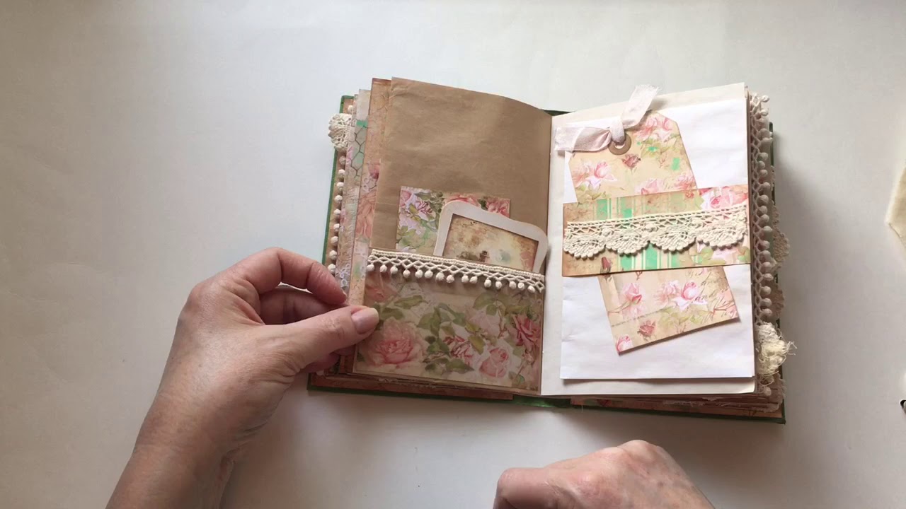 Vintage Cottage Lane journal - DT project for Nectars Creations