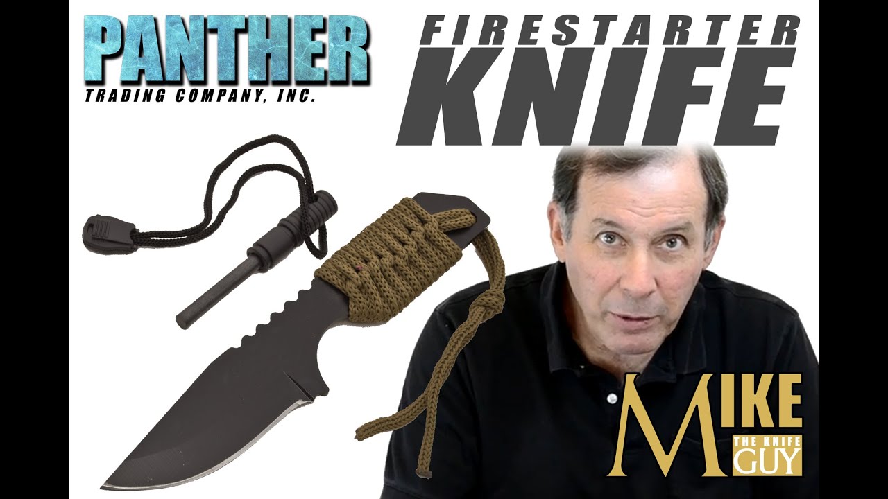 Fire Starter Knife Demonstration with Mike the Knife Guy YouTube