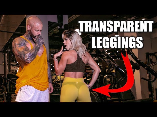 MICHELLE LEWIN: Transparent Leggings at The Gym 