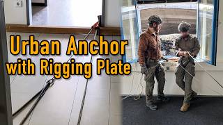 Urban Anchor in Bürogebäude – Aufbau für taktisches Seilzugangstraining
