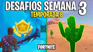 COMO RESOLVER TODOS OS DESAFIOS DA SEMANA 3 DA TEMPORADA 8 - Fortnite Battle Royale