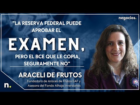 "La Reserva Federal puede aprobar el examen, pero el BCE que le copia, seguramente no". A. de Frutos