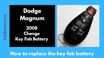 Dodge Magnum Key Fob Battery Replacement (2008)