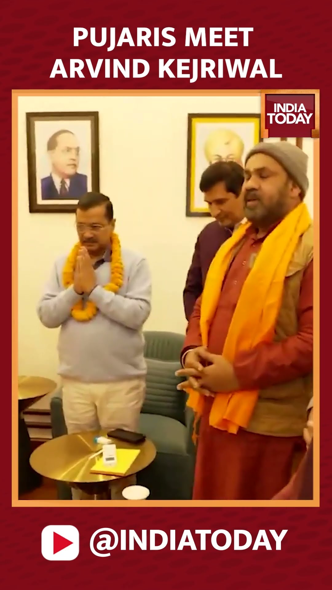 After Pujari Granthi Samman Yojana Announcement, Pujaris Meet Arvind Kejriwal