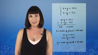 Math Bytes Worked Examples: Application of a System of Linear Equations Profile