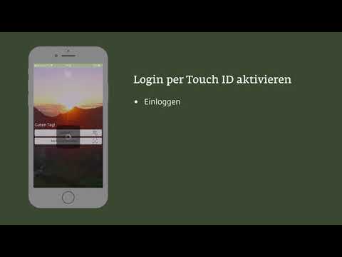 Login per Touch ID beim Bank Linth Mobile Banking