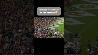 Craziest Field Storm in College Football History?!